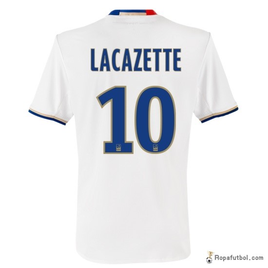 Camiseta Lyon Replica Primera Ropa Lacazette 2016/17 Blanco